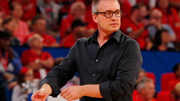 Frustrating night: Kings coach Damian Cotter was vocal on the sidelines.