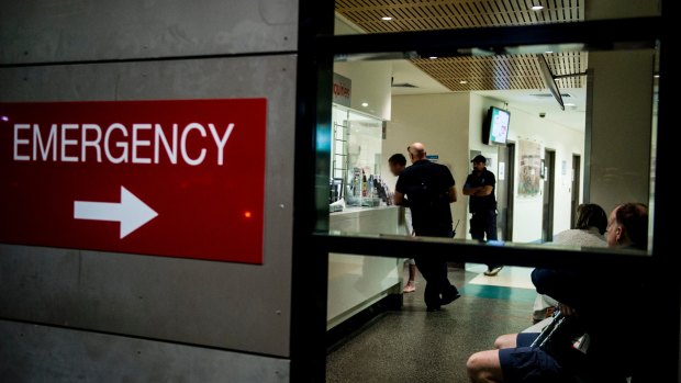 Calvary Hospital's emergency department: An audit report has detailed the story behind the 2014 crisis that led to the resignation of the hospital's chief executive and chief financial officer.