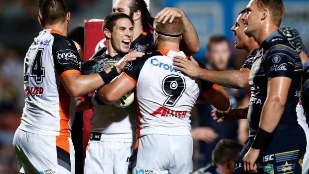 Central figure: Mitchell Moses was a shining light on Saturday night.