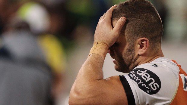 Can't bear to watch: Robbie Farah in Canberra.