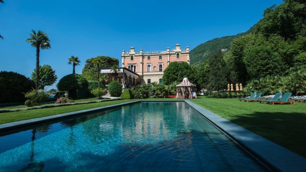 Poolside at Villa Feltrinelli.