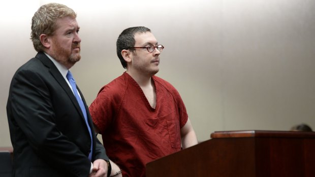 Colorado has been the scene of numerous shootings. Theatre shooter James Holmes appearing in court in Centennial, Colorado in 2015.