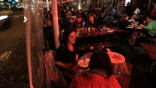 The al fresco restaurants along Eat Street in Parramatta face disruption.