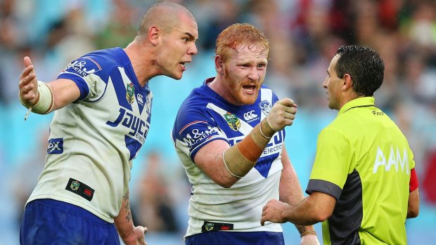 Banned: David Klemmer and James Graham have been suspended following their confrontation with referee Gerard Sutton last Friday.