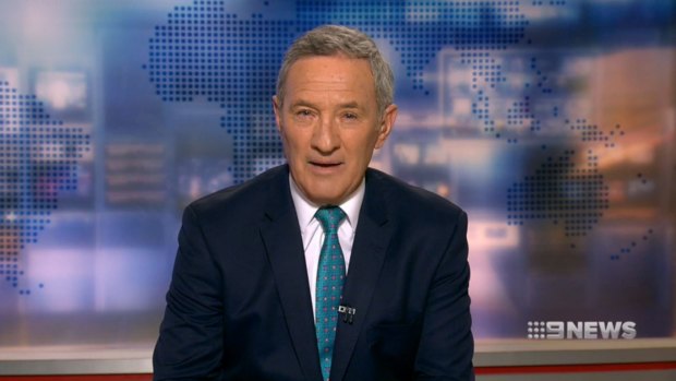 Ever the seasoned professional, Ken Sutcliffe almost didn't miss a beat when announcing his retirement on Nine News.