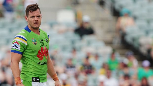 Raiders halfback Aidan Sezer asked the club's medical staff to cut just below his eye to reduce the swelling in round one. 