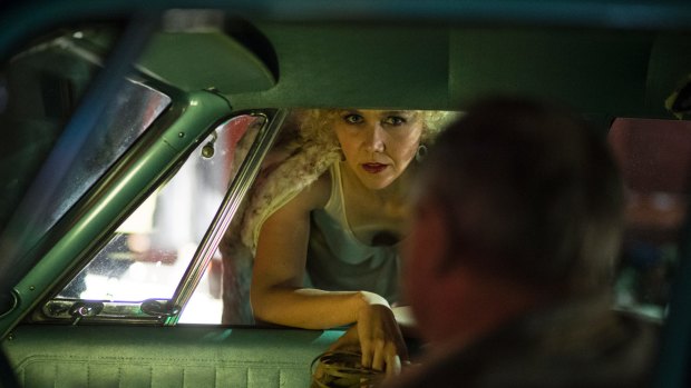 Maggie Gyllenhaal as sex worker Candy in The Deuce.