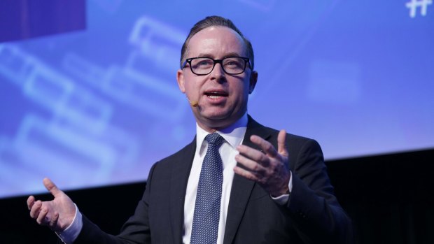 Alan Joyce had a pie thrust in his face.