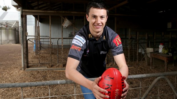 Long way from the farm: South Warrnambool and Ballarat Rebels player Hugh McCluggage is tipped to go high in the draft.