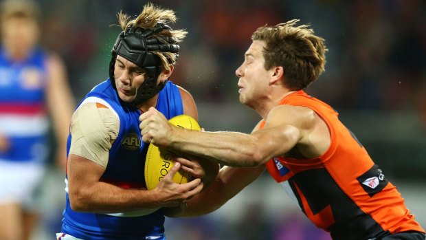 Toby Greene could end up with a suspension for his hit on Bulldog Caleb Daniel.