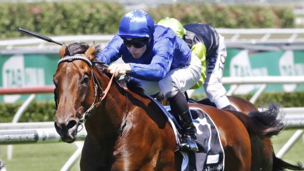 Into the Slipper frame: Telperion gave Godolphin another hope for Rosehill's big day.