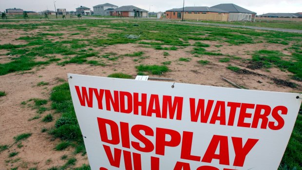 Growth area: the Wyndham Waters housing estate.