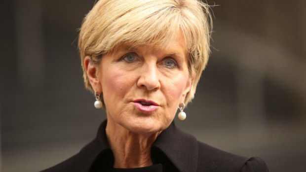 Julie Bishop weighed into the row over China's Pacific aid program.