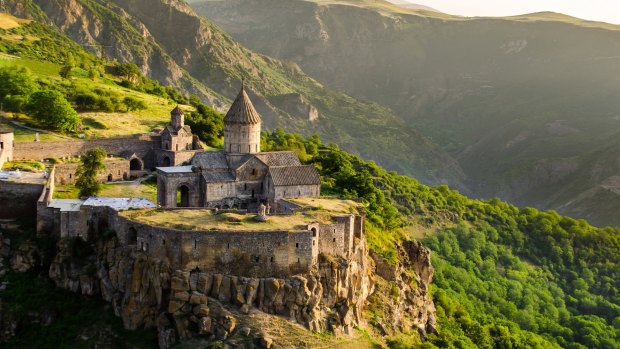 Tatev monastery, Armenia, where tourism is up 18.65 per cent.