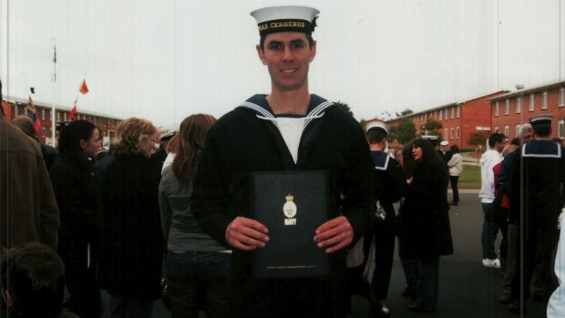 Brett Dwyer suffered abuse and depression while in the Navy.
