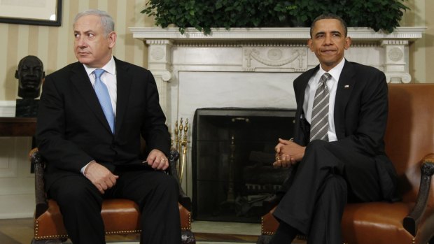 Opposing views: Israel's Prime Minister Benjamin Netanyahu and US President Barack Obama. 