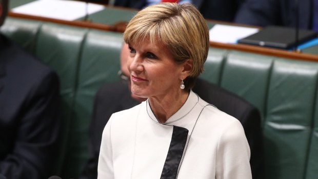Australian Foreign Minister Julie Bishop says she hasn't been briefed on the Reclaim Australia group.
