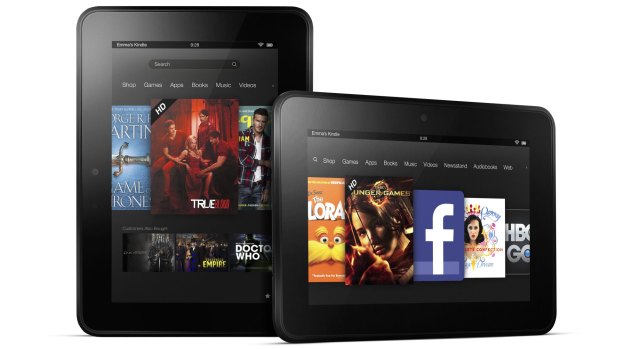 The Kindle Fire HD 6, which sells for $US114. Amazon is said to be planning a similarly-sized tablet for less than half the price.
