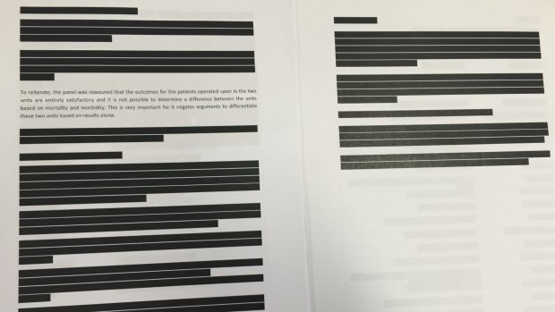 Redacted version of the Sydney Children's Hospital Network report into the provision of cardiac services, released under freedom of information laws.