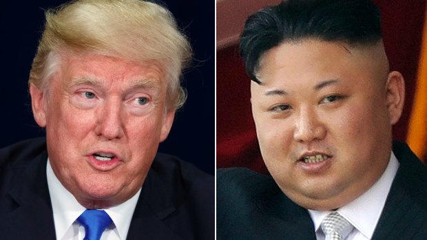 Presidential face-off. Insults have been flying between  the North Korean regime of Kim Jong-un and US President Donald Trump.