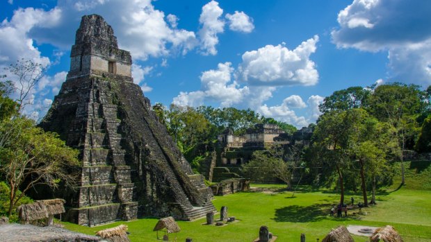 Ruins in the Maya City Tikal in Guatemala.