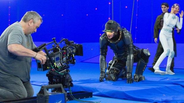 Luc Besson on the Paris set of <i>Valerian and the City of a Thousand Planets</i>.