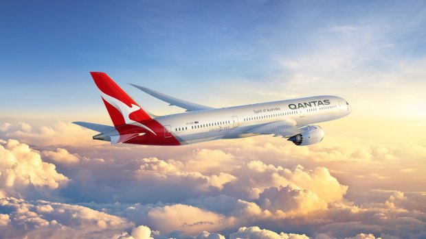 The Qantas 787 Dreamliner. 
