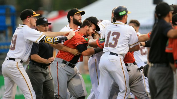 Game three of the ABL championship series was a fiery affair.