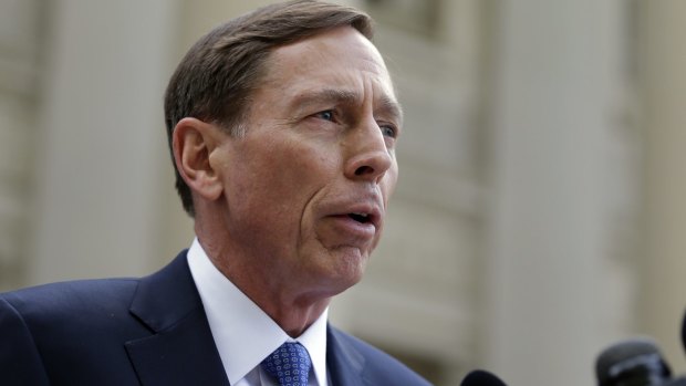 Former CIA director David Petraeus leaves the federal courthouse in North Carolina after pleading guilty to sharing top government secrets with his biographer.
