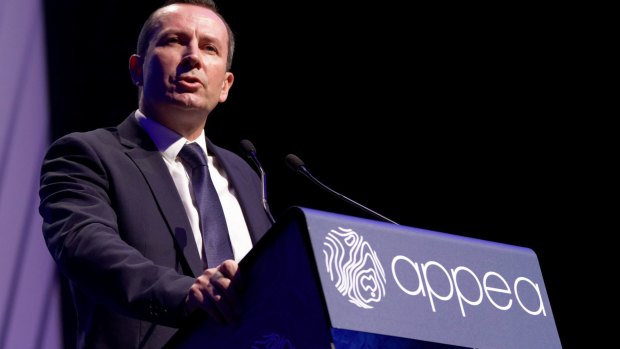 WA Premier Mark McGowan at the APPEA conference.