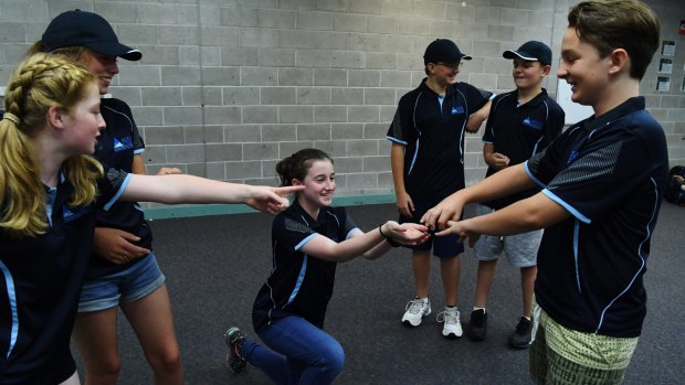 Year 7 students from Aurora College at their residential stay at Narrabeen.