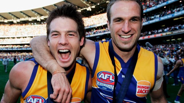 Ben Cousins with Chris Judd at the height of his AFL career.