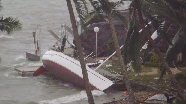 Port Vila, after Cyclone Pam. 