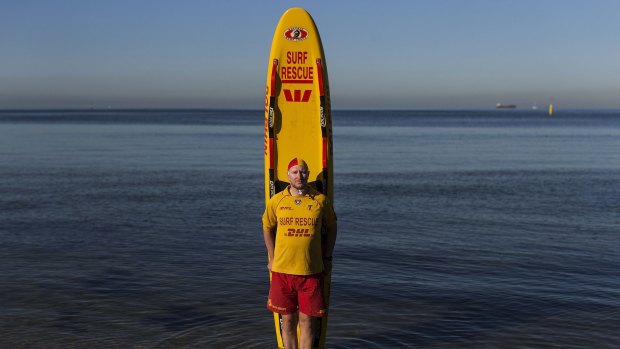 St Kilda's Life Saving Club captain Simon Lewis.