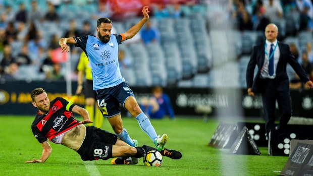 Late challenge: Sydney FC captain Alex Brosque questions the merit of going back over every decision made by the referee.