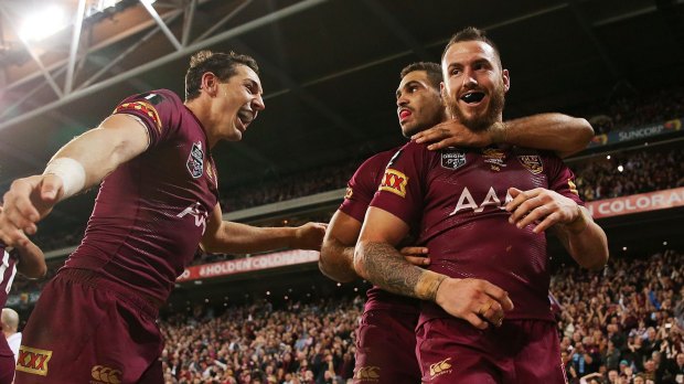 Darius Boyd (right) deserves to hold his spot as Maroons fullback, according to former coach Mal Meninga.