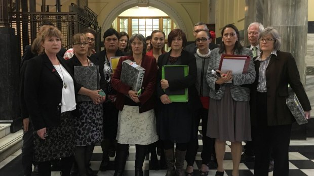 A group of Green and Labour women MPs who either left or were kicked out of the NZ Parliament, including several who are victims of sexual assault.