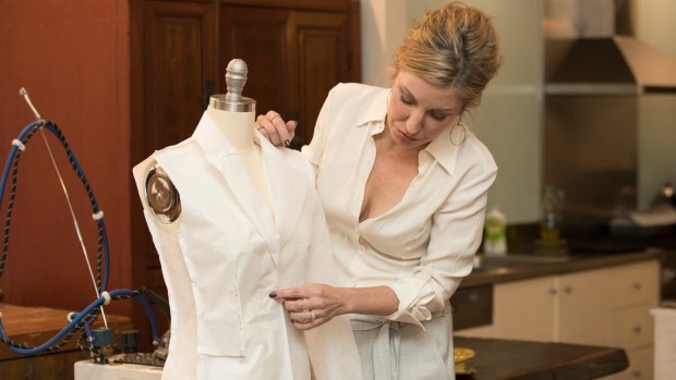 Julie Goodwin says many of her clients choose bespoke over designer labels as they don't want to appear showy.