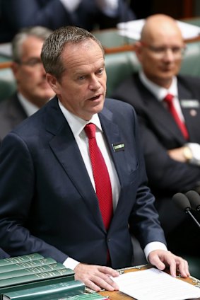 Polarising speech: Opposition Leader Bill Shorten.