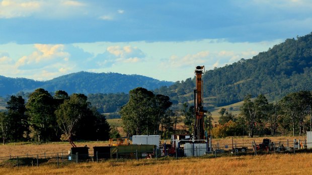 Drilling for gas near Gloucester.