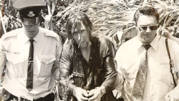 Kevin Crump during his arrest in 1974.