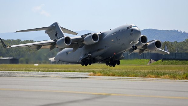 RAAF C-17 planes have lifted everything to aid other countries, from ammunition to food and water.
