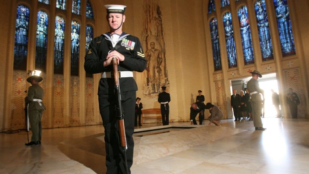 Tomb of the Unknown Soldier at the Australian War Memorial.  