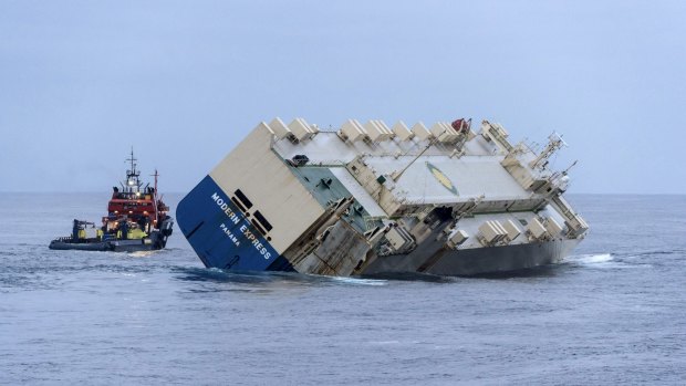 Rescuers successfully diverted a cargo ship threatening to run aground in south-western France after five days adrift.