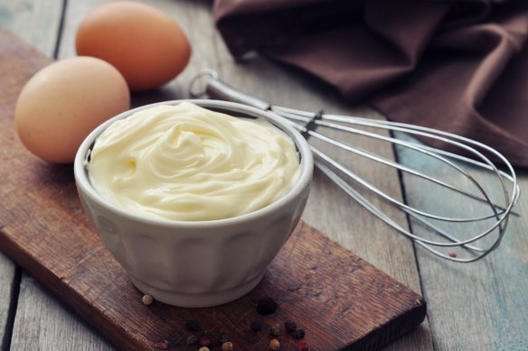 Homemade mayonnaise is great for sandwiches, salads, and vegetable dishes.