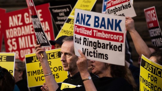 Timbercorp victims have campaigned for action.