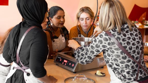 Refugee-led cooking school Free to Feed is running cooking classes on Mother's Day, including one by Syrian instructor Wroud (pictured).