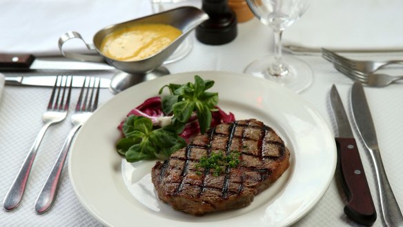 Bistro classic: Entrecote steak.