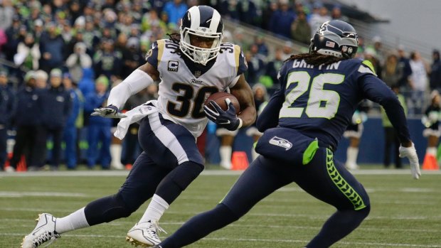 Unstoppable: LA Rams running back Todd Gurley.