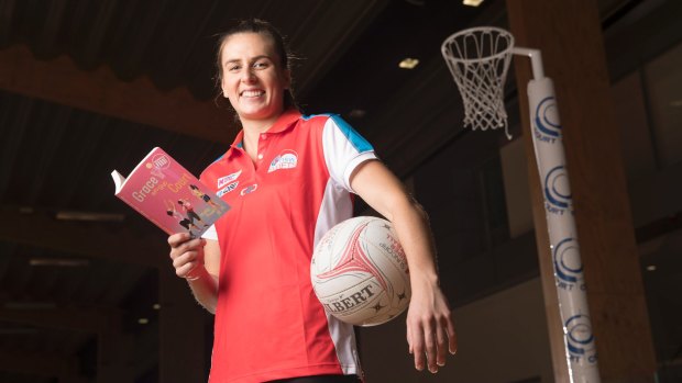 Court case: Maddy Proud has written a children's book based on her teenage netball experience.